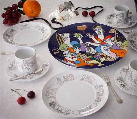 plates designed by famous designer.